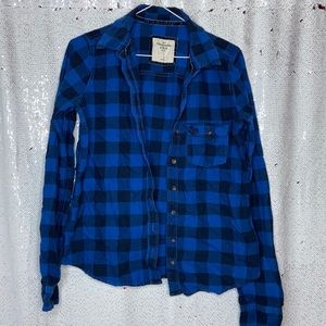 Abercrombie & Fitch Blue Flannel
